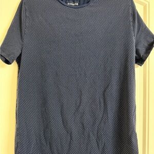 Express Men’s Navy Microdot Short Sleeve Tee